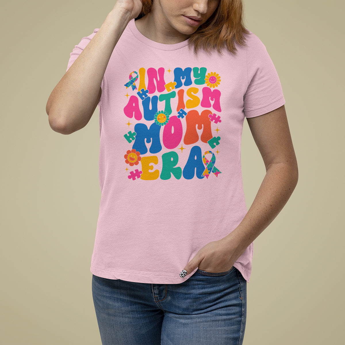 Autism Mama T Shirt For Women In My Autism Mom Era - Wonder Print Shop
