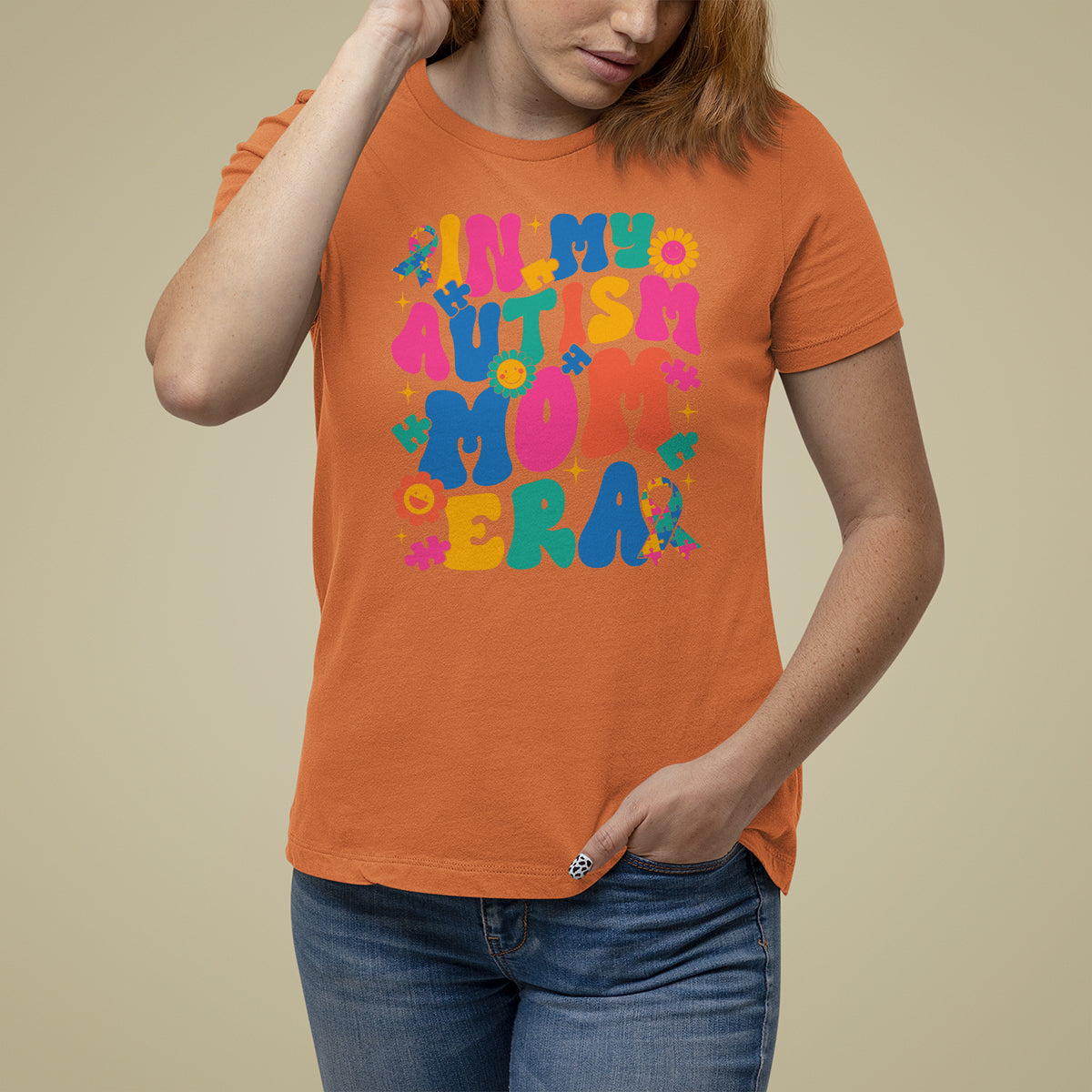 Autism Mama T Shirt For Women In My Autism Mom Era - Wonder Print Shop