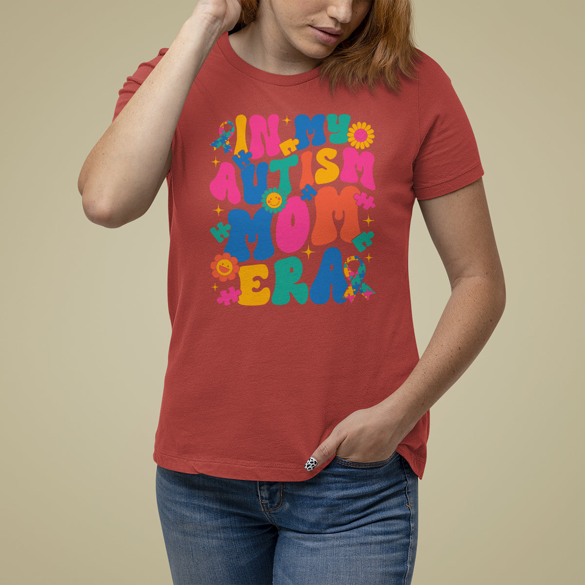 Autism Mama T Shirt For Women In My Autism Mom Era - Wonder Print Shop