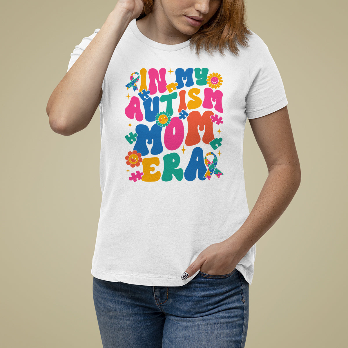 Autism Mama T Shirt For Women In My Autism Mom Era - Wonder Print Shop