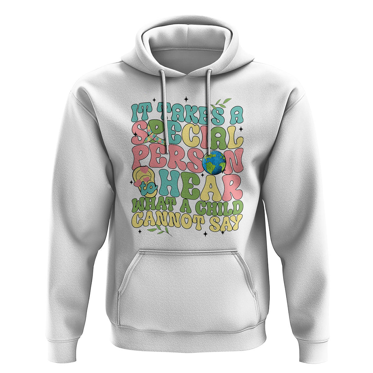 Embrace Autism Hoodie It Takes A Special Person To Hear What A Child Cannot Say - Wonder Print Shop