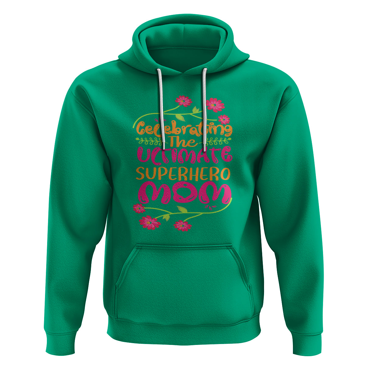 Happy Mother's Day Hoodie Celebrating Ultimate Super Hero Mom - Wonder Print Shop