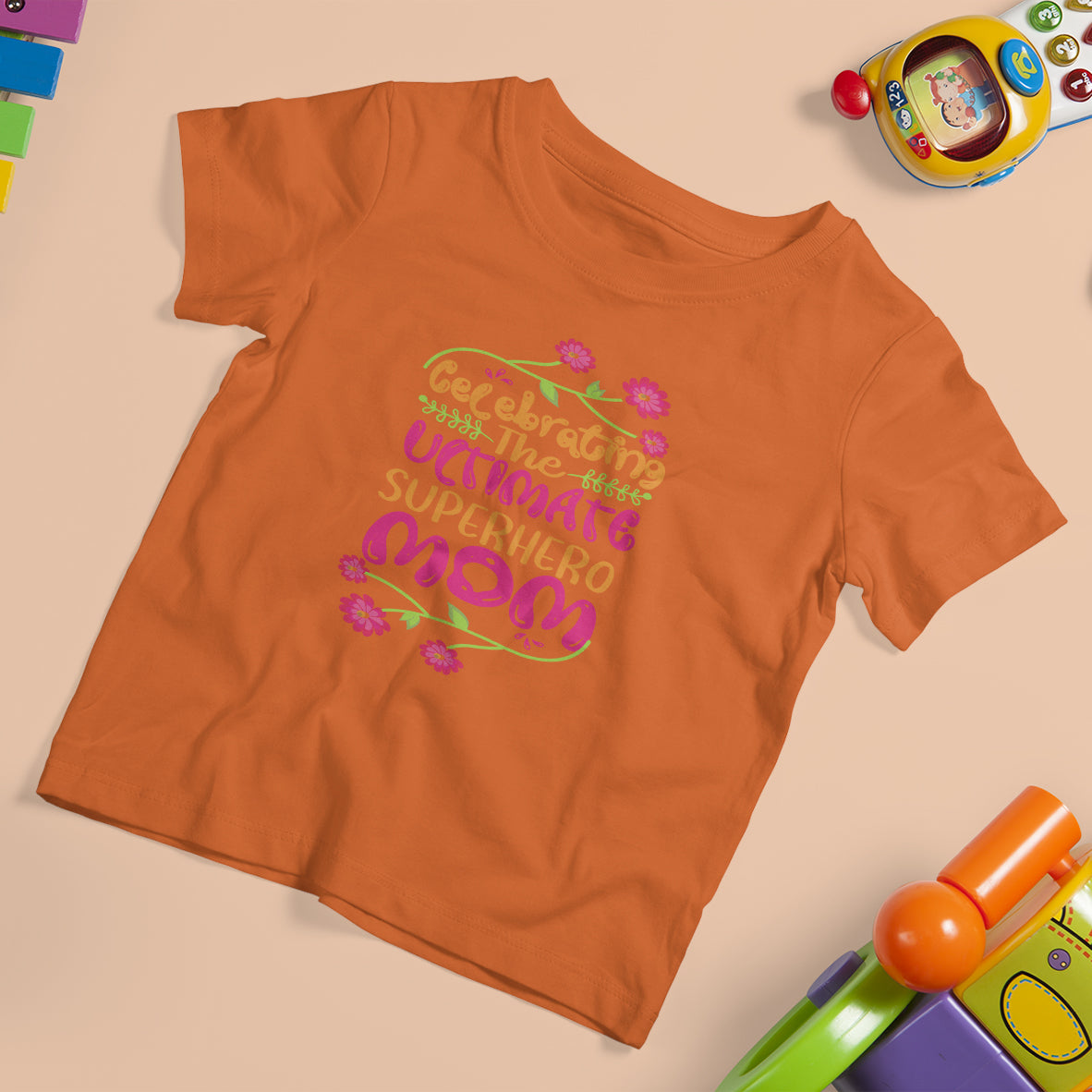 Happy Mother's Day T Shirt For Kid Celebrating Ultimate Super Hero Mom - Wonder Print Shop