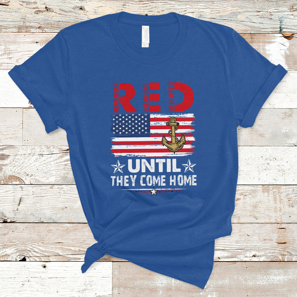 RED Friday Remember Everyone Deployed Retro Military T Shirt - Wonder Print Shop