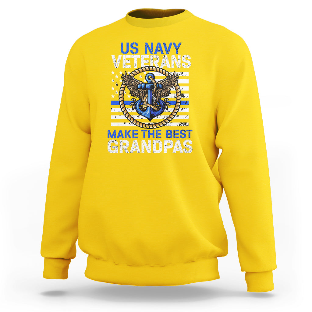 Old Navy Sweatshirt US Navy Veterans Make The Best Grandpas - Wonder Print Shop