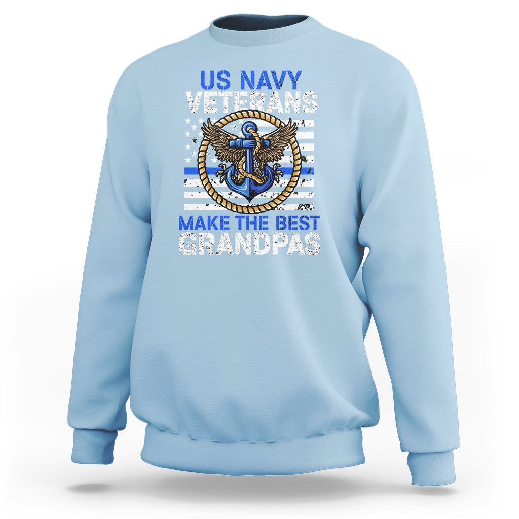 Old Navy Sweatshirt US Navy Veterans Make The Best Grandpas - Wonder Print Shop