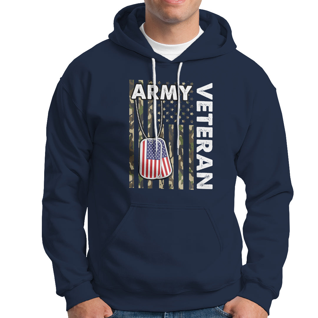Camo American Flag Hoodie Proud US Army - Wonder Print Shop