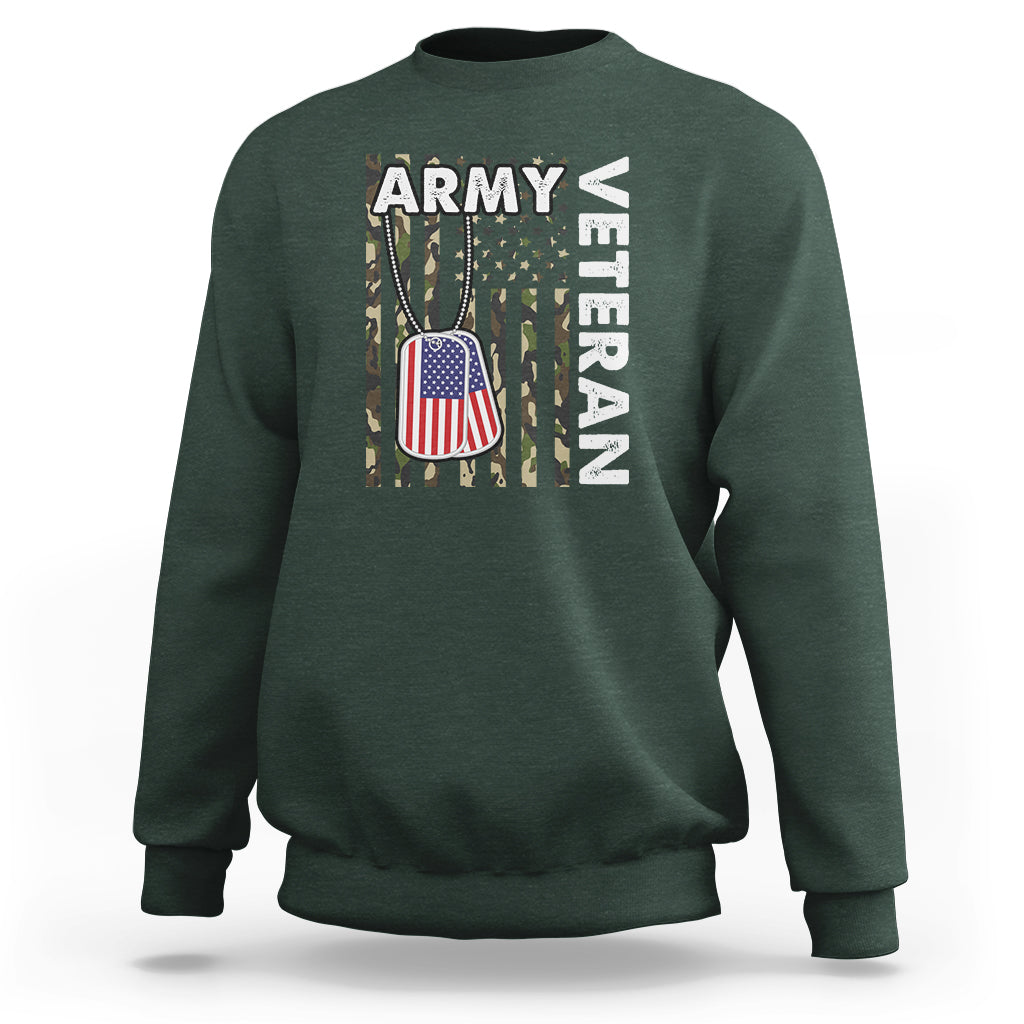 Camo American Flag Sweatshirt Proud US Army - Wonder Print Shop