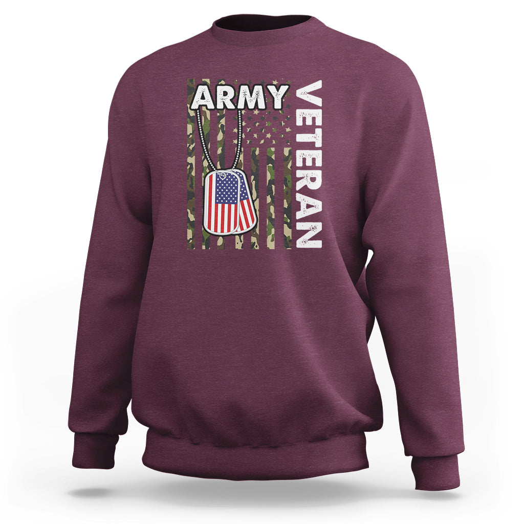 Camo American Flag Sweatshirt Proud US Army - Wonder Print Shop