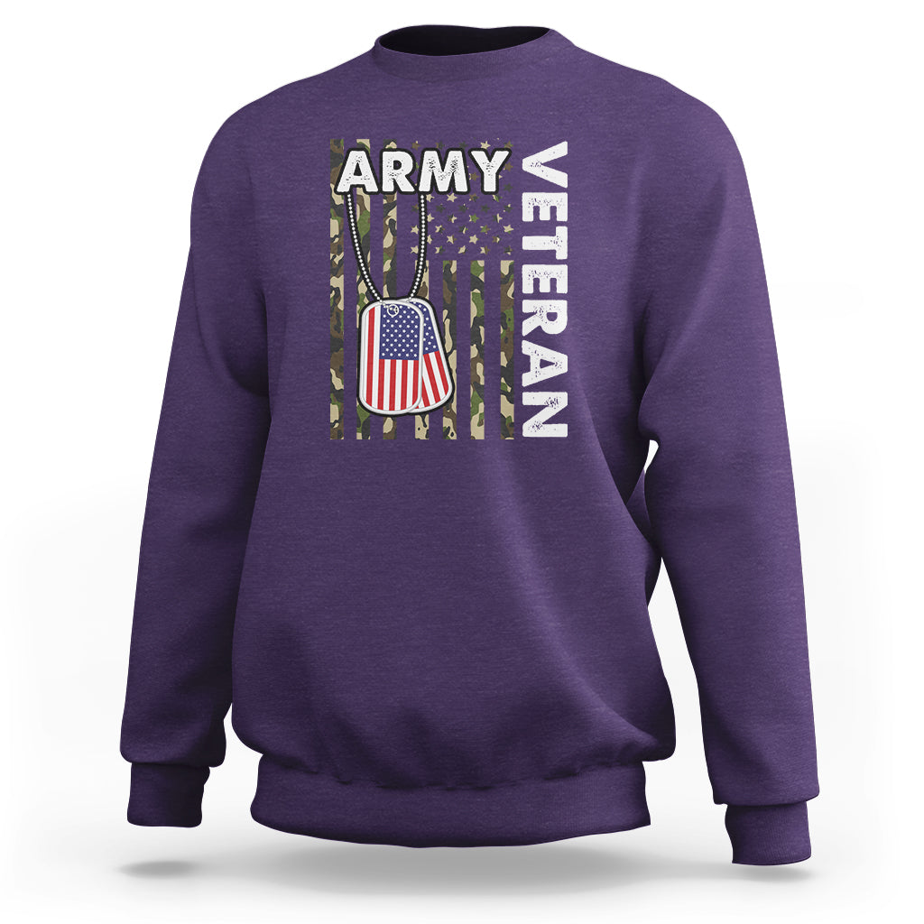 Camo American Flag Sweatshirt Proud US Army - Wonder Print Shop