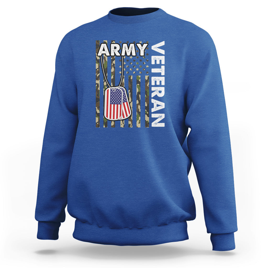 Camo American Flag Sweatshirt Proud US Army - Wonder Print Shop