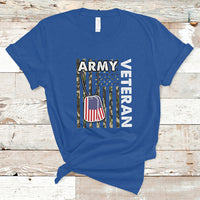Camo American Flag T Shirt Proud US Army - Wonder Print Shop