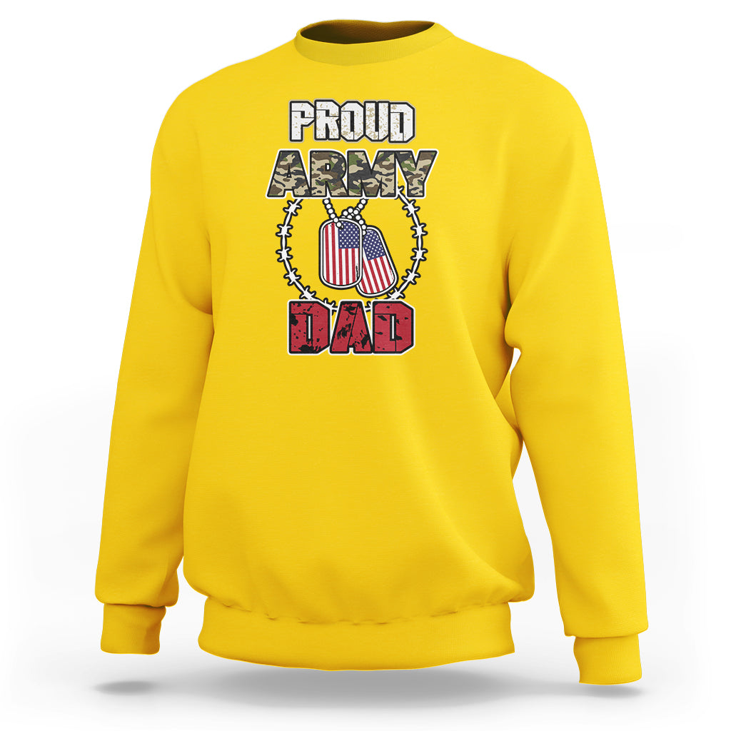 Proud Army Family Sweatshirt Cool Dad Mom - Wonder Print Shop