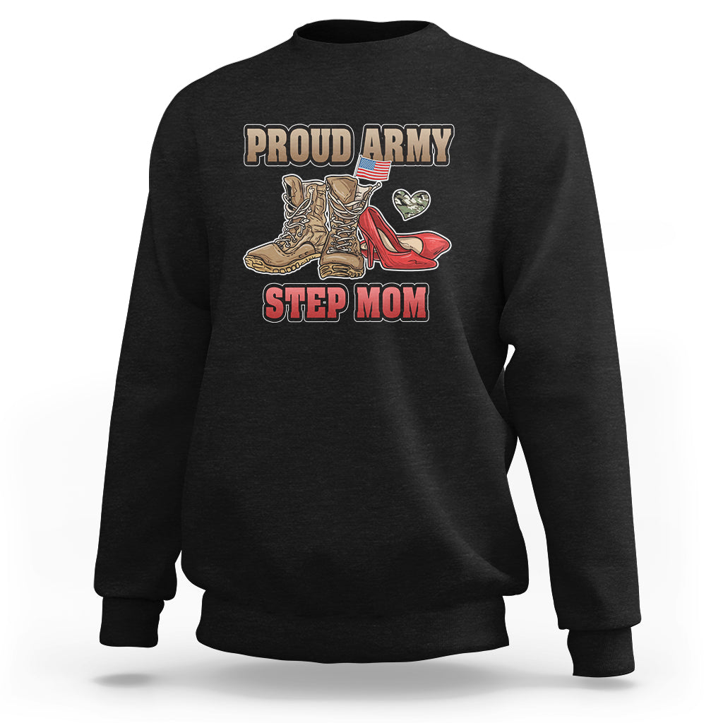 Proud Army Family Sweatshirt Cool Dad Mom - Wonder Print Shop