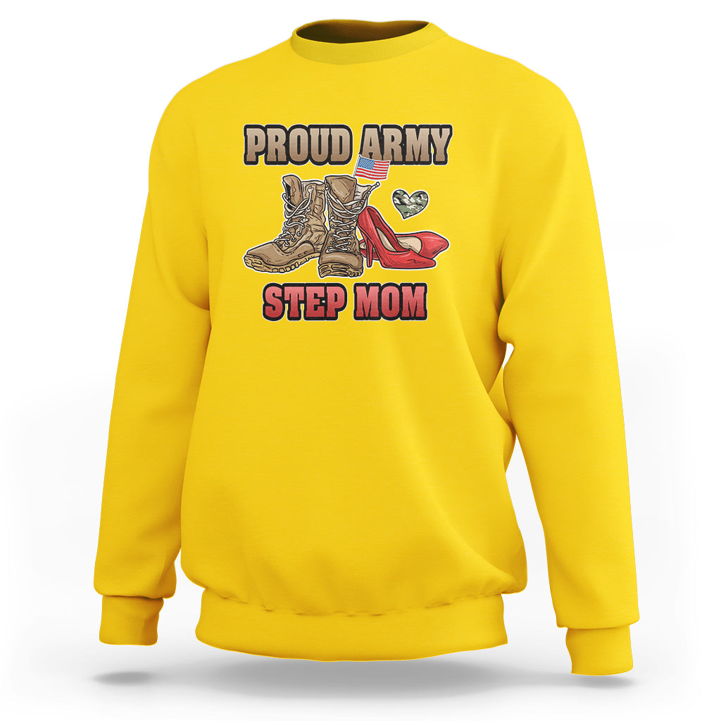 Proud Army Family Sweatshirt Cool Dad Mom - Wonder Print Shop