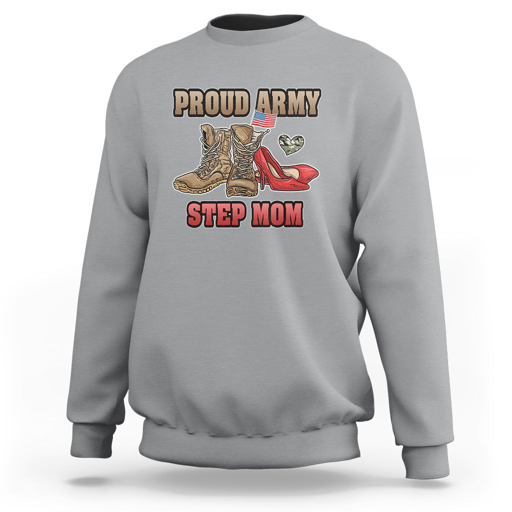 Proud Army Family Sweatshirt Cool Dad Mom - Wonder Print Shop