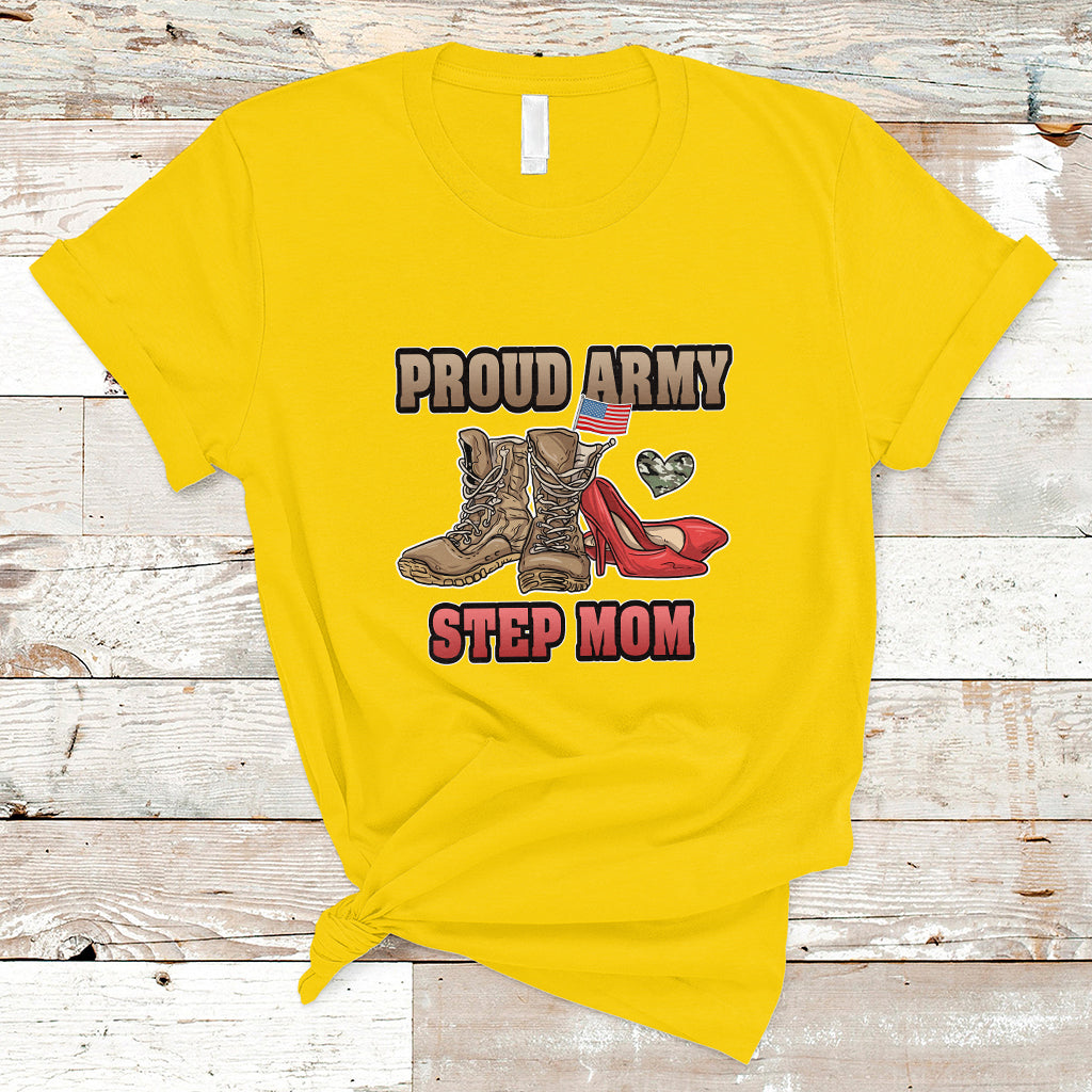 Proud Army Family T Shirt Cool Dad Mom - Wonder Print Shop