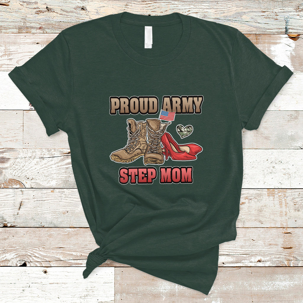 Proud Army Family T Shirt Cool Dad Mom - Wonder Print Shop