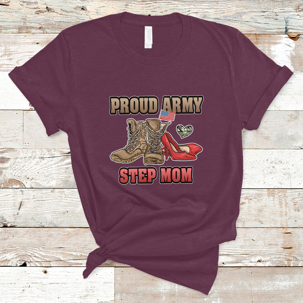 Proud Army Family T Shirt Cool Dad Mom - Wonder Print Shop