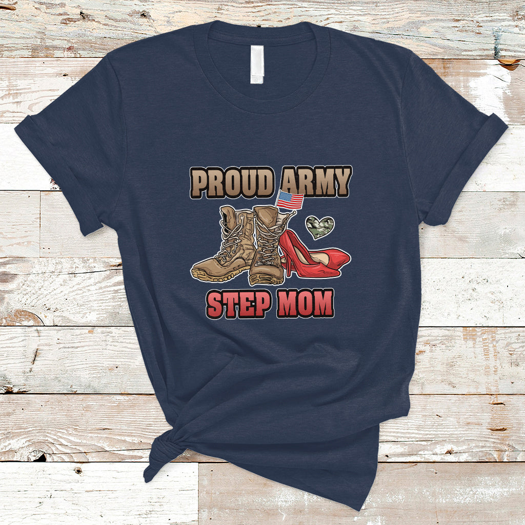 Proud Army Family T Shirt Cool Dad Mom - Wonder Print Shop