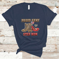Proud Army Family T Shirt Cool Dad Mom - Wonder Print Shop