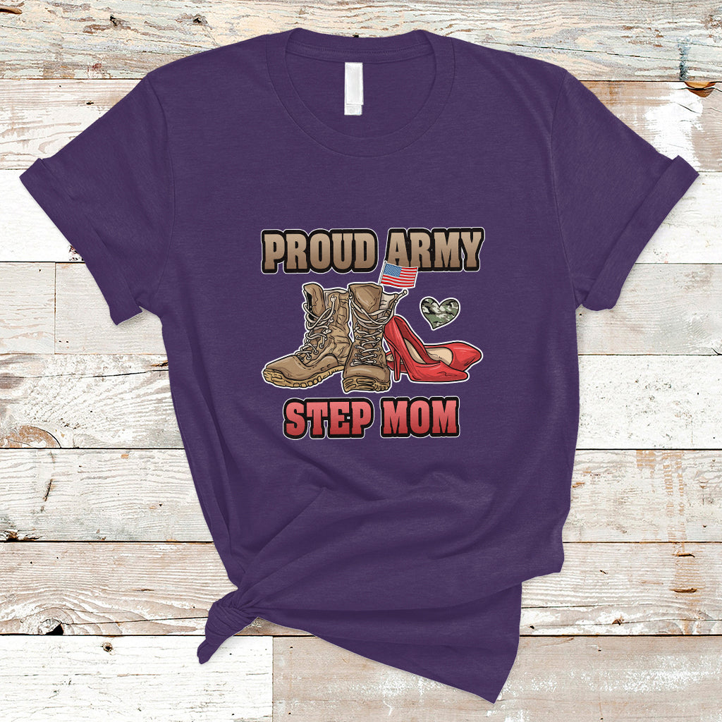 Proud Army Family T Shirt Cool Dad Mom - Wonder Print Shop
