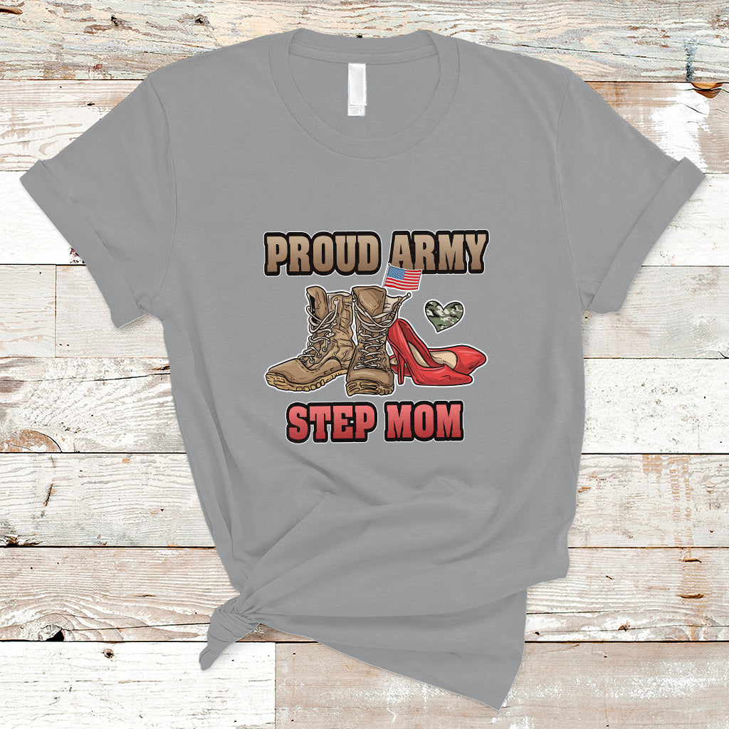 Proud Army Family T Shirt Cool Dad Mom - Wonder Print Shop