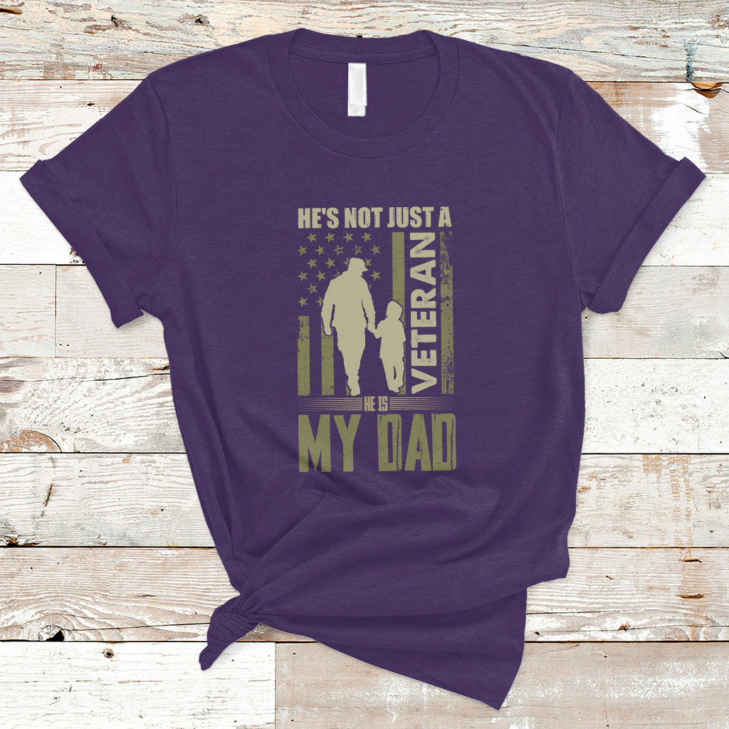 Veteran Dad T Shirt He's not Just a Veteran - Wonder Print Shop