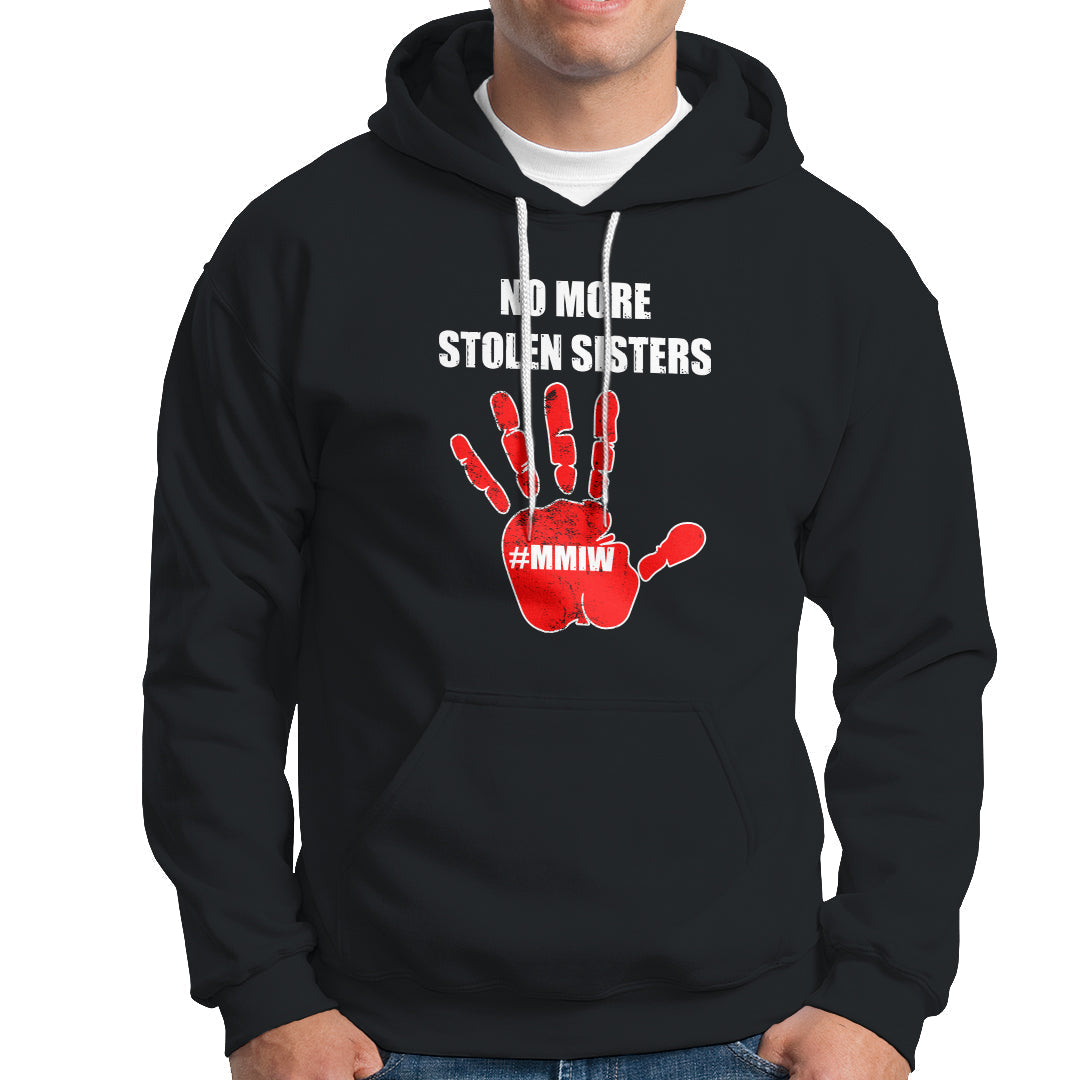Native American Hoodie No More Stolen Sisters, Stop MMIW Red Hand - Wonder Print Shop