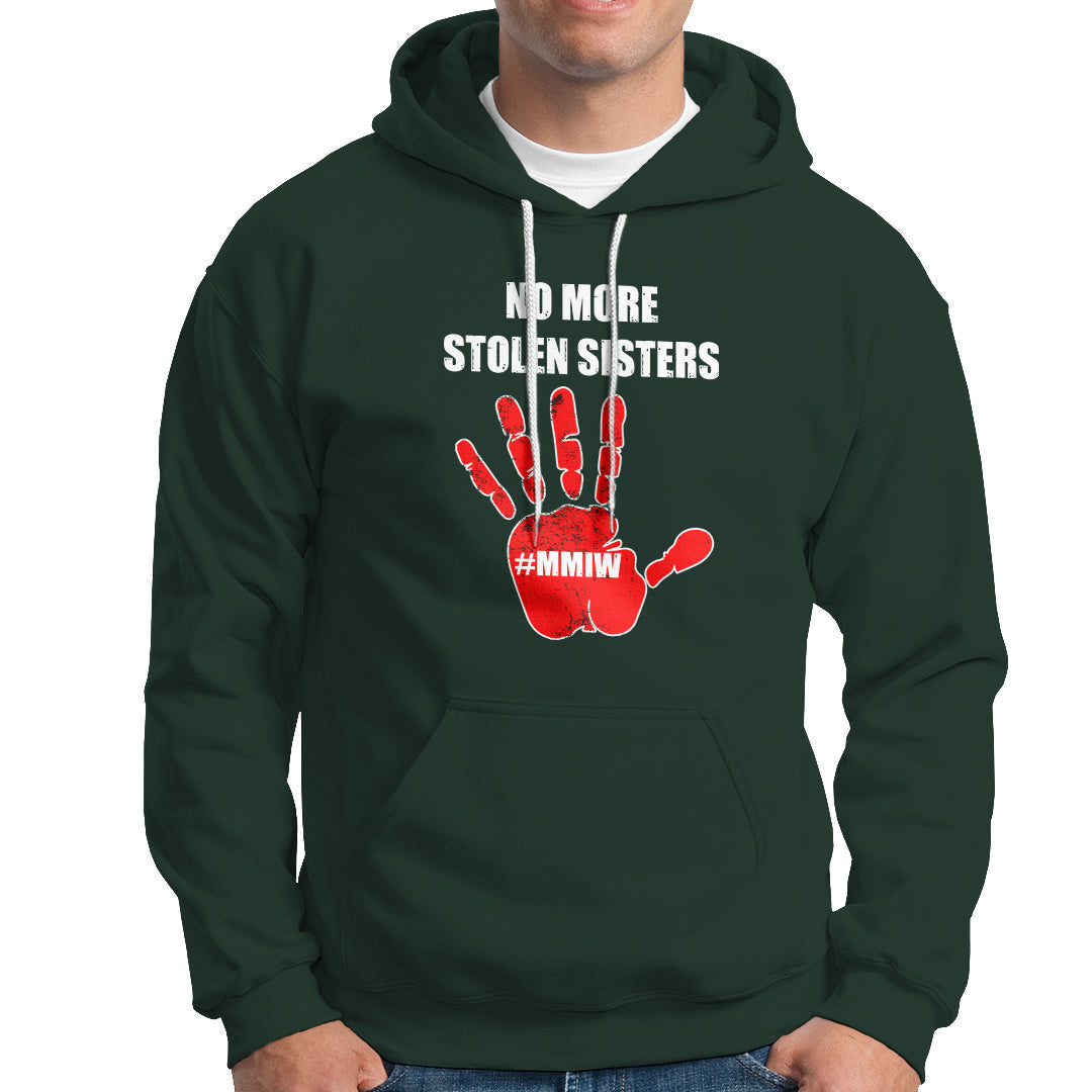 Native American Hoodie No More Stolen Sisters, Stop MMIW Red Hand - Wonder Print Shop