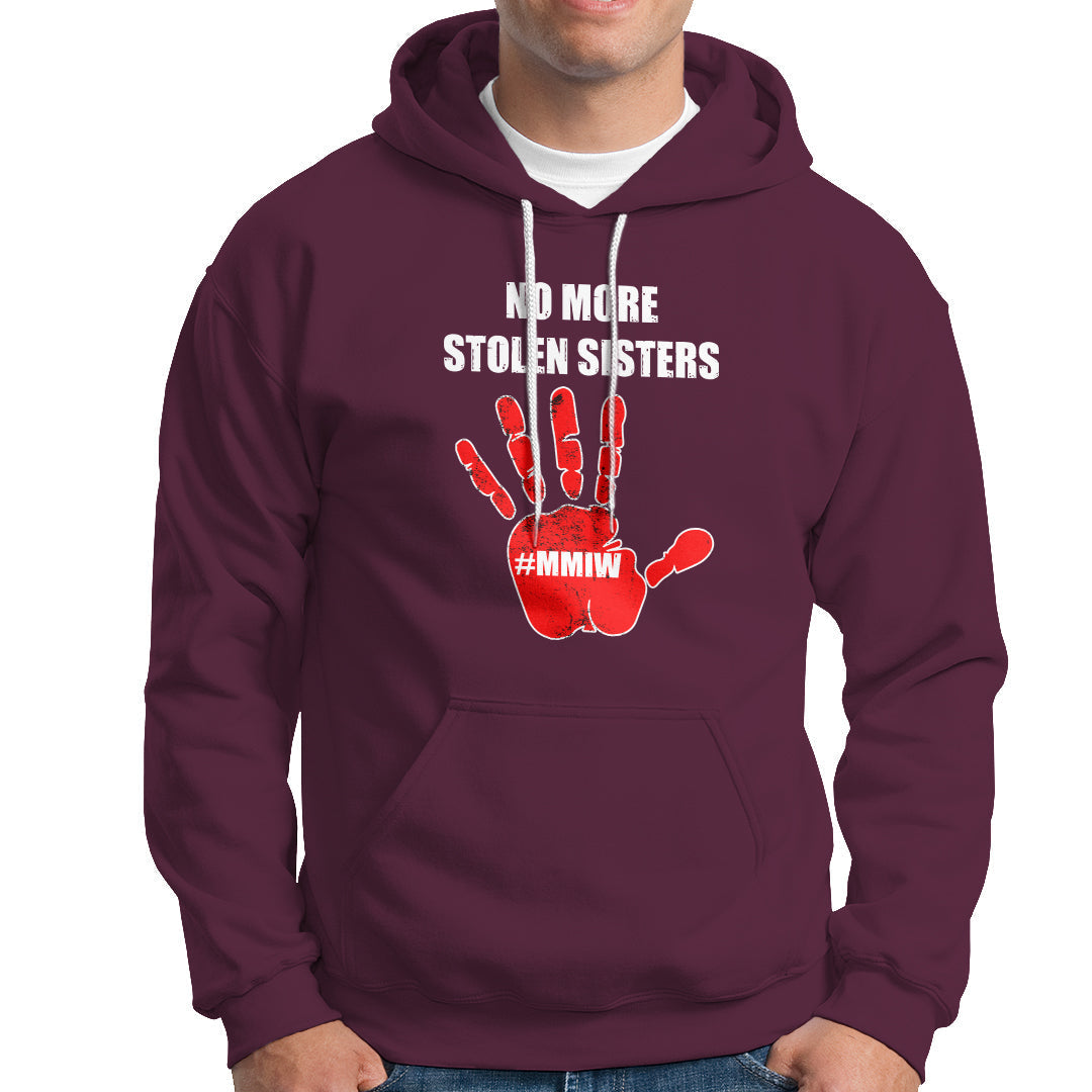 Native American Hoodie No More Stolen Sisters, Stop MMIW Red Hand - Wonder Print Shop