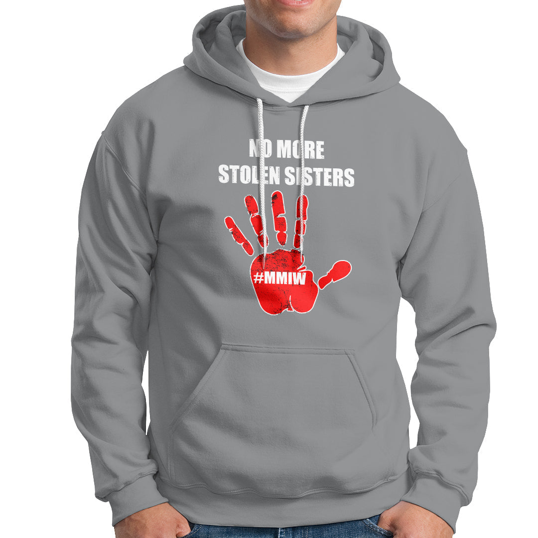 Native American Hoodie No More Stolen Sisters, Stop MMIW Red Hand - Wonder Print Shop