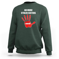 Native American Sweatshirt No More Stolen Sisters, Stop MMIW Red Hand - Wonder Print Shop