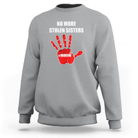 Native American Sweatshirt No More Stolen Sisters, Stop MMIW Red Hand - Wonder Print Shop