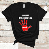 Native American T Shirt No More Stolen Sisters, Stop MMIW Red Hand - Wonder Print Shop