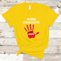 Native American T Shirt No More Stolen Sisters, Stop MMIW Red Hand - Wonder Print Shop