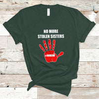 Native American T Shirt No More Stolen Sisters, Stop MMIW Red Hand - Wonder Print Shop