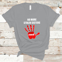 Native American T Shirt No More Stolen Sisters, Stop MMIW Red Hand - Wonder Print Shop