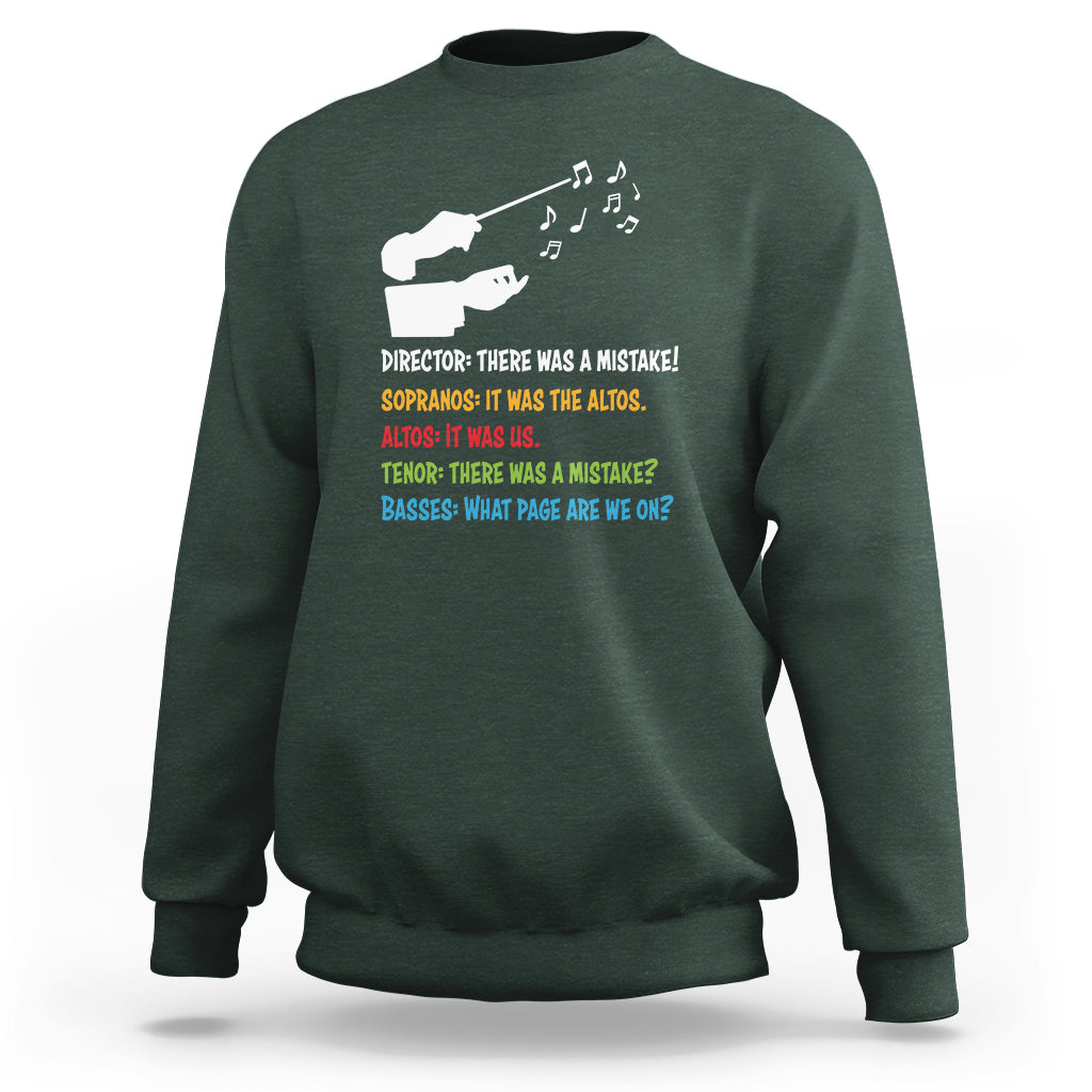 Funny Choir Director Soprano Alto Tenor Bass Sweatshirt - Wonder Print Shop