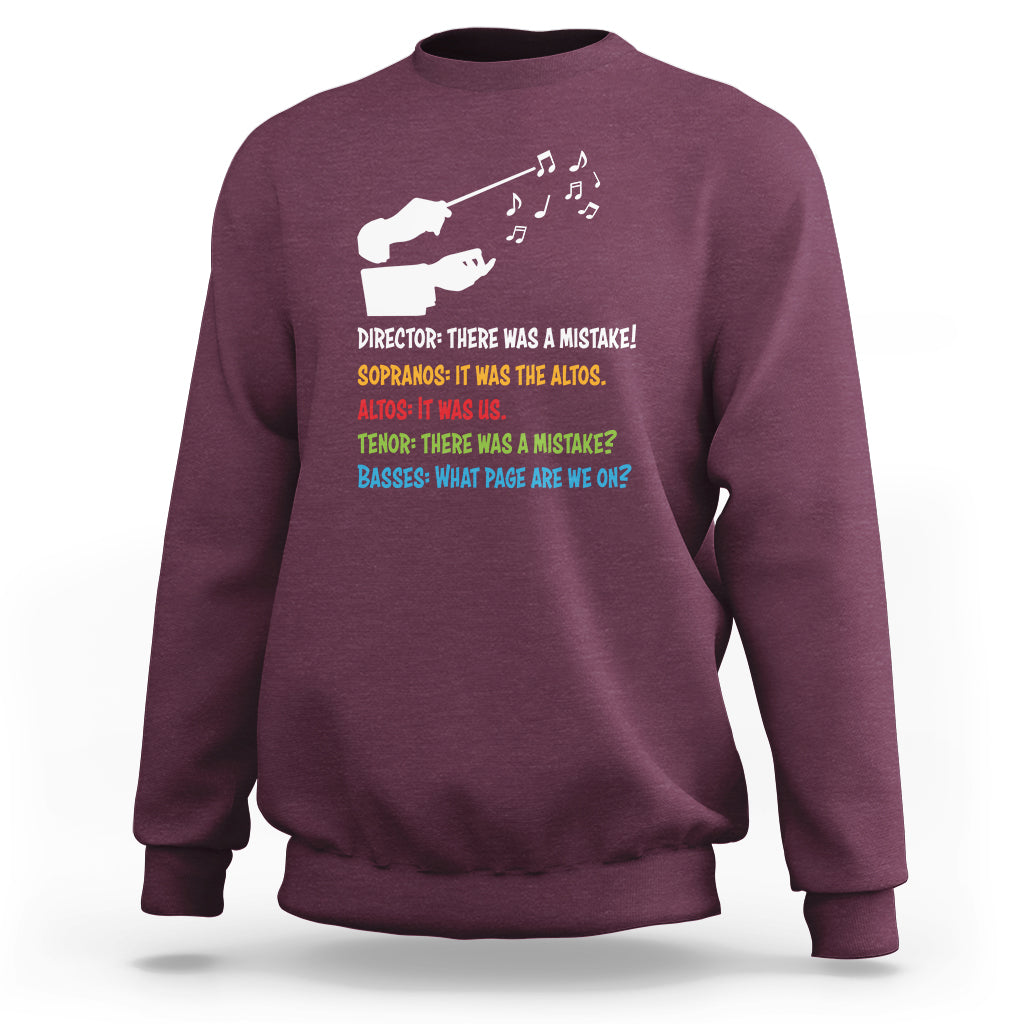 Funny Choir Director Soprano Alto Tenor Bass Sweatshirt - Wonder Print Shop