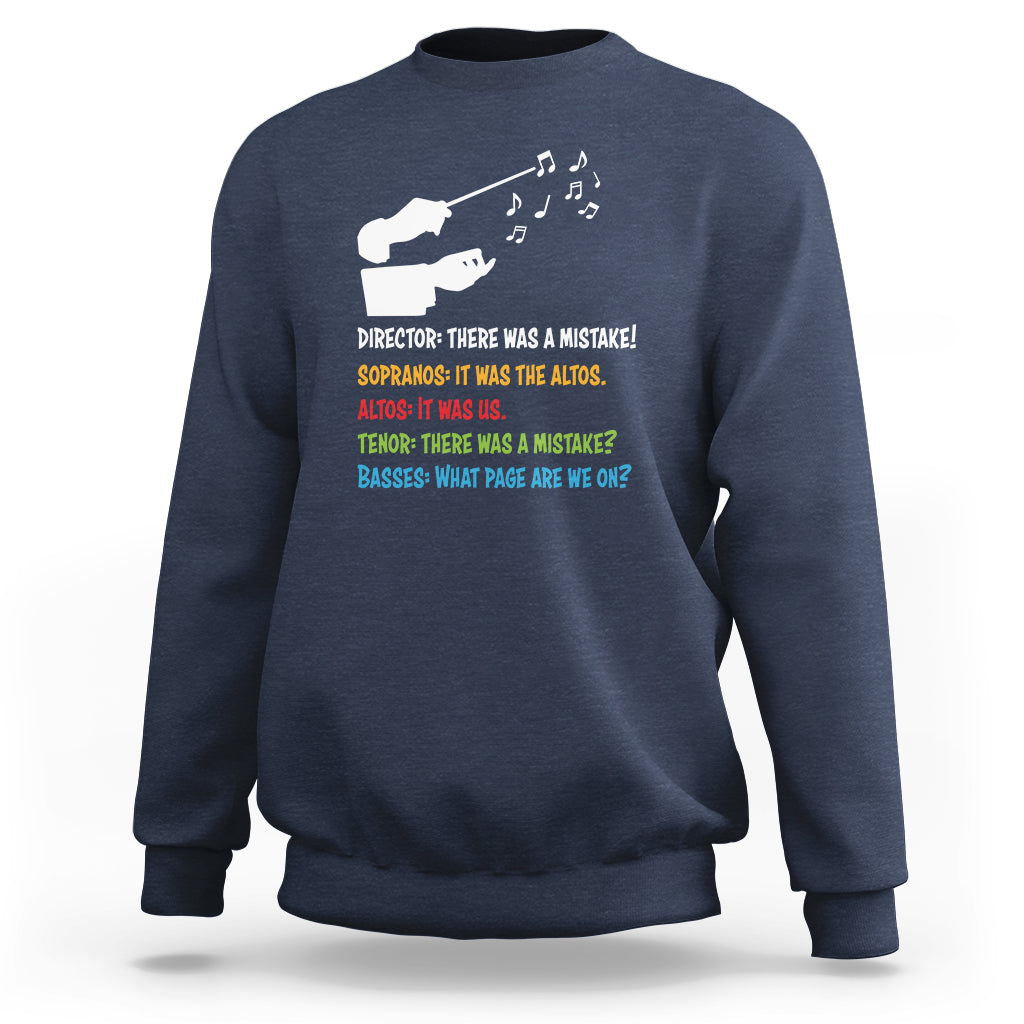 Funny Choir Director Soprano Alto Tenor Bass Sweatshirt - Wonder Print Shop