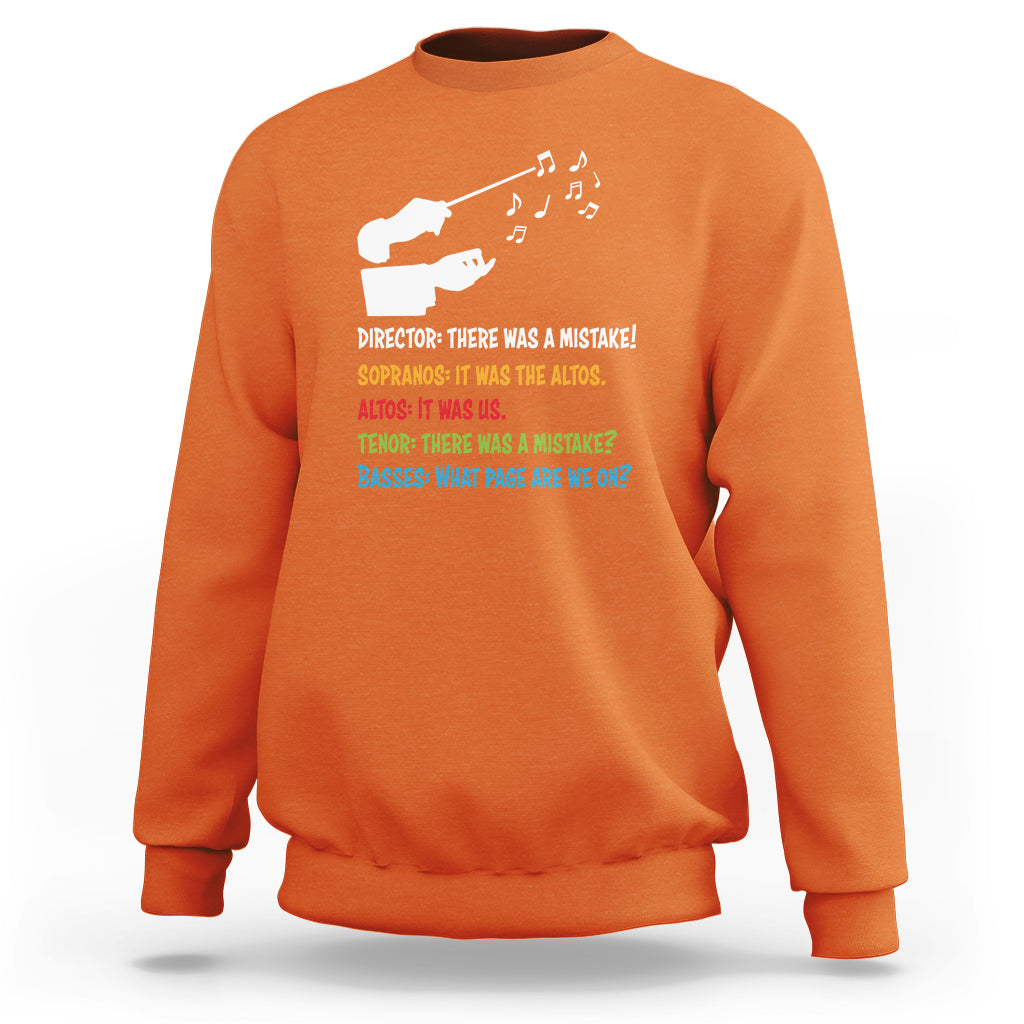 Funny Choir Director Soprano Alto Tenor Bass Sweatshirt - Wonder Print Shop