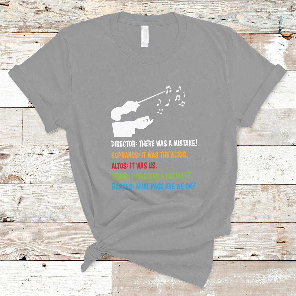 Funny Choir Director Soprano Alto Tenor Bass T Shirt - Wonder Print Shop