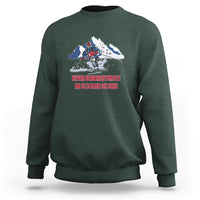 Never Underestimate An Old Man On Skis Funny Skiing Skier Sweatshirt - Wonder Print Shop