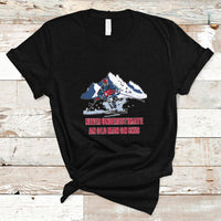 Never Underestimate An Old Man On Skis Funny Skiing Skier T Shirt - Wonder Print Shop