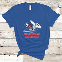 Never Underestimate An Old Man On Skis Funny Skiing Skier T Shirt - Wonder Print Shop