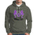 Leprosy Hoodie I Am A Leprosy Warrior Purple Ribbon with Butterfly - Wonder Print Shop