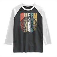 Black History Education Raglan Shirt For Women Educated Strong Black Queen