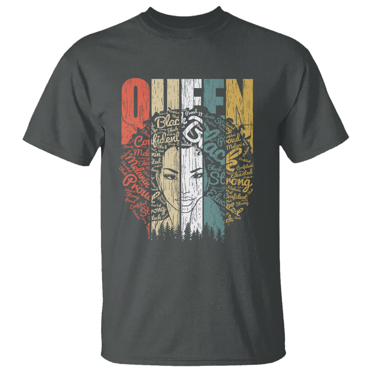 Black History T Shirt For Women Educated Strong Black Queen - Wonder Print Shop