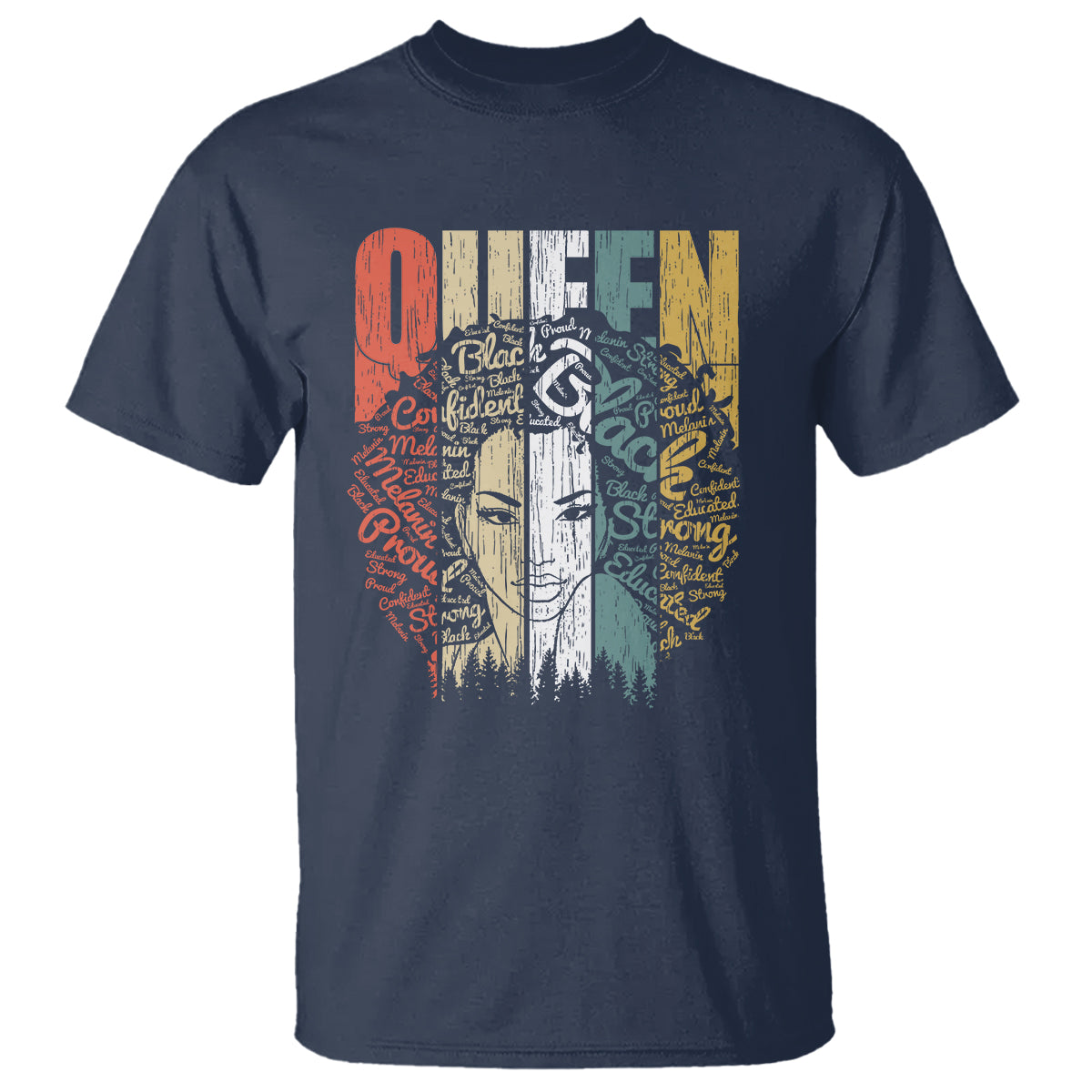 Black History T Shirt For Women Educated Strong Black Queen - Wonder Print Shop